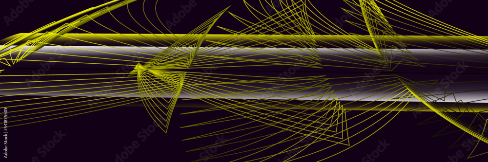 Abstract black and yellow background with lines Stock Vector | Adobe Stock