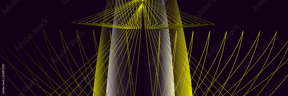 Abstract black and yellow background with lines Stock Vector | Adobe Stock