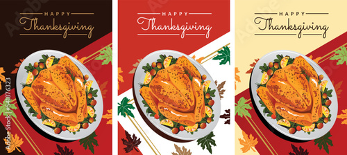Thanksgiving card, design, poster, meal, turkey celebration holiday