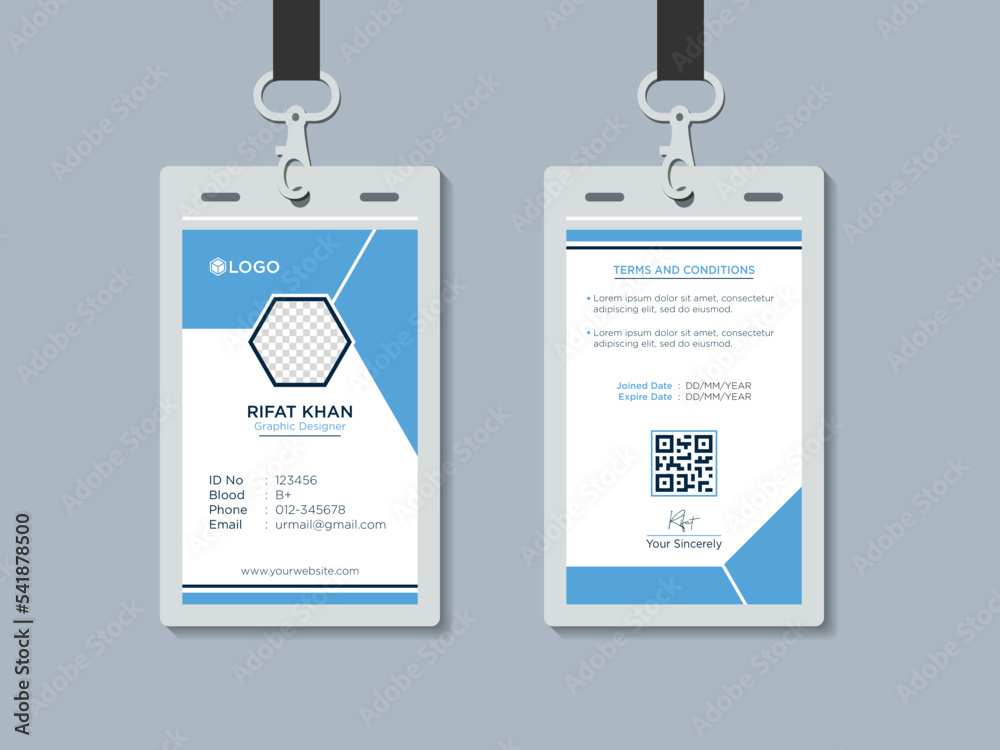 Corporate id design template Stock Vector | Adobe Stock