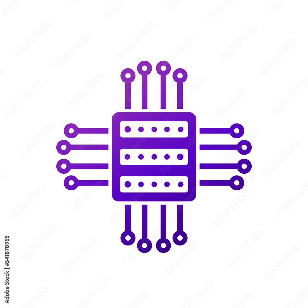 mainframe, server or hosting service icon