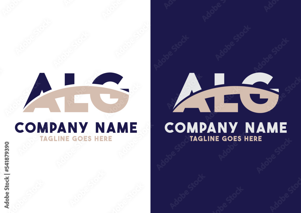 Letter ALG logo design vector template, ALG logo