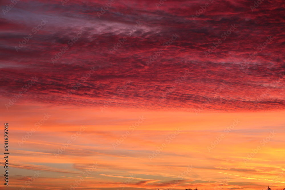 Red sky background