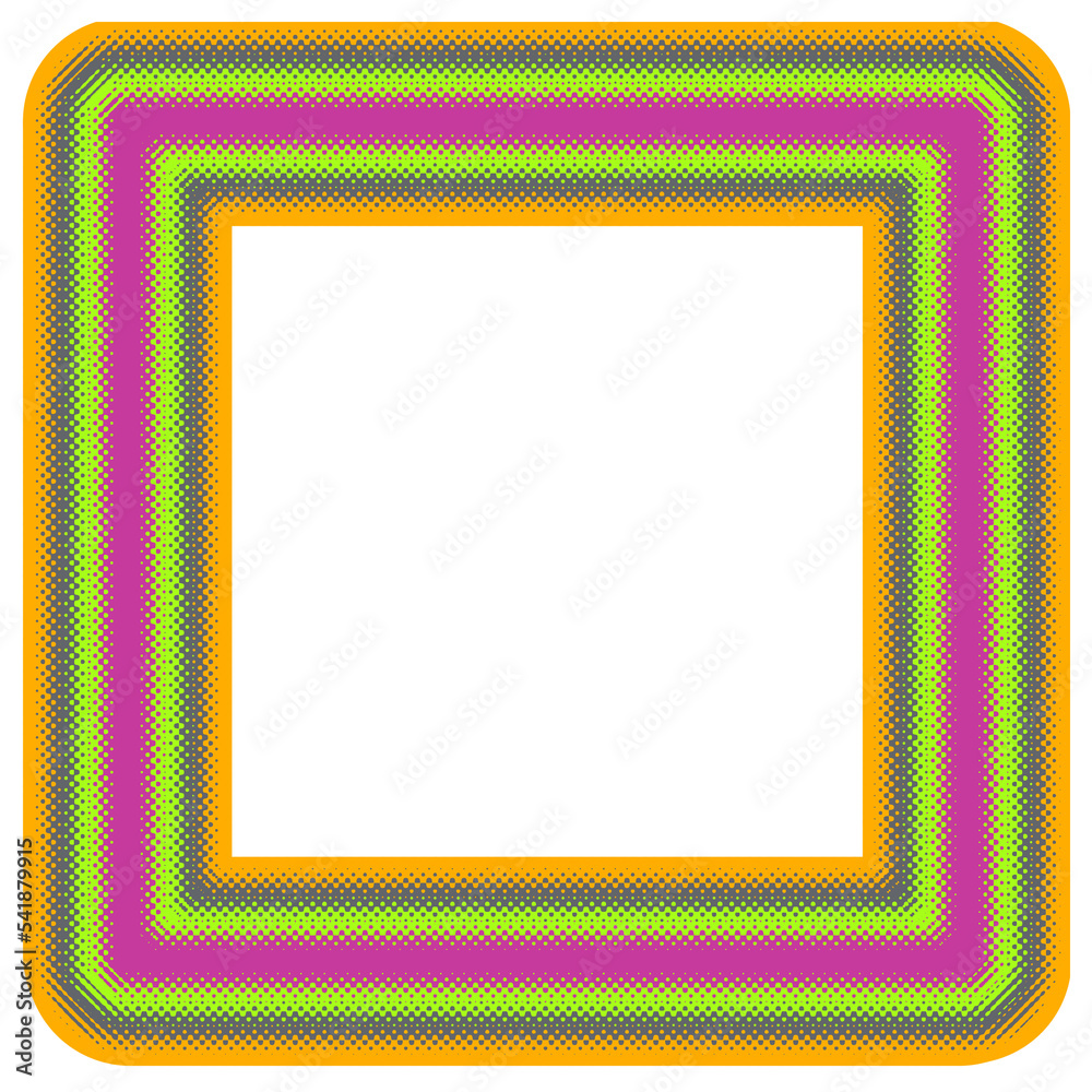 Abstract transparent retro textured border element. Abstract transparent retro textured border element.