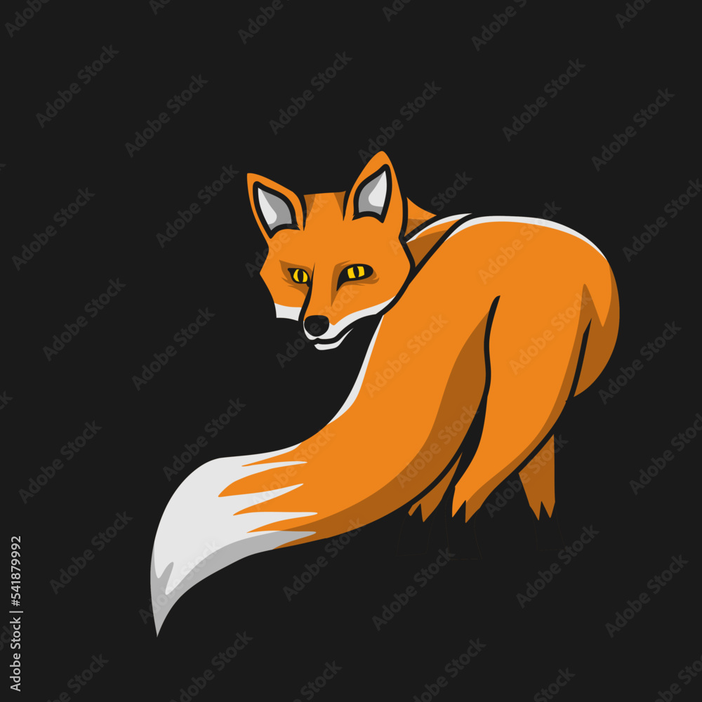 Obraz premium red fox illustration