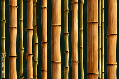 Seamless bamboo pattern