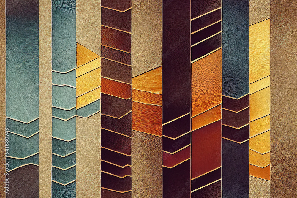 Fototapeta premium Abstract stripes seamless pattern