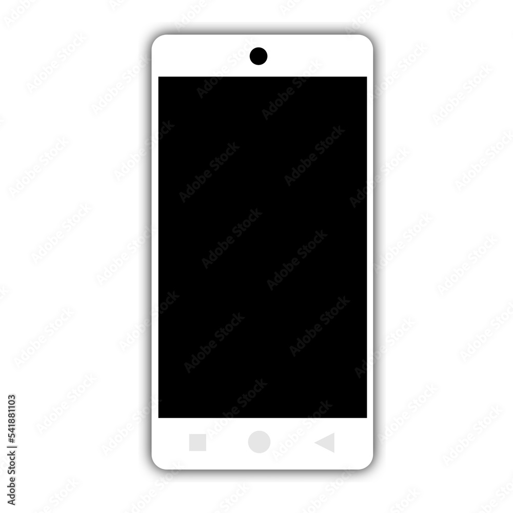Modern realistic smartphone frame. Cell phone template with empty