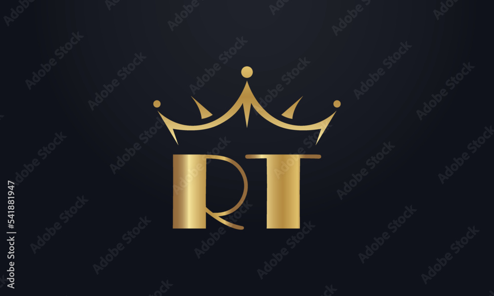 King crown logo design vector and extra bold queen symbol King crown logo design vector and extra bold queen symbol