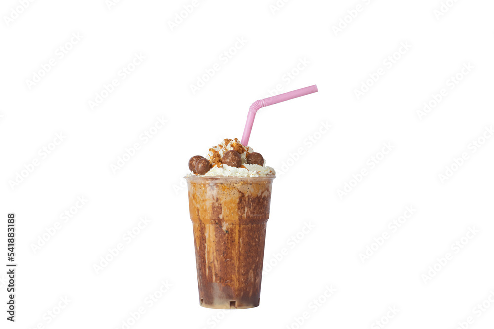 Lion milkshake cup StockFoto Adobe Stock