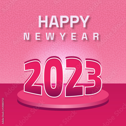 2023 happy new year social media greetings  design