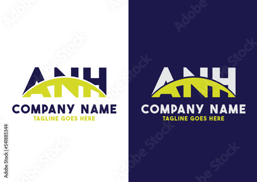 Letter AN logo design vector template, AN logo