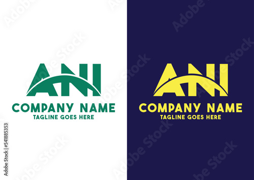 Letter AN logo design vector template, AN logo