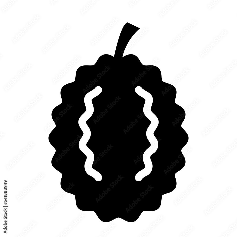 Obraz premium durian glyph icon