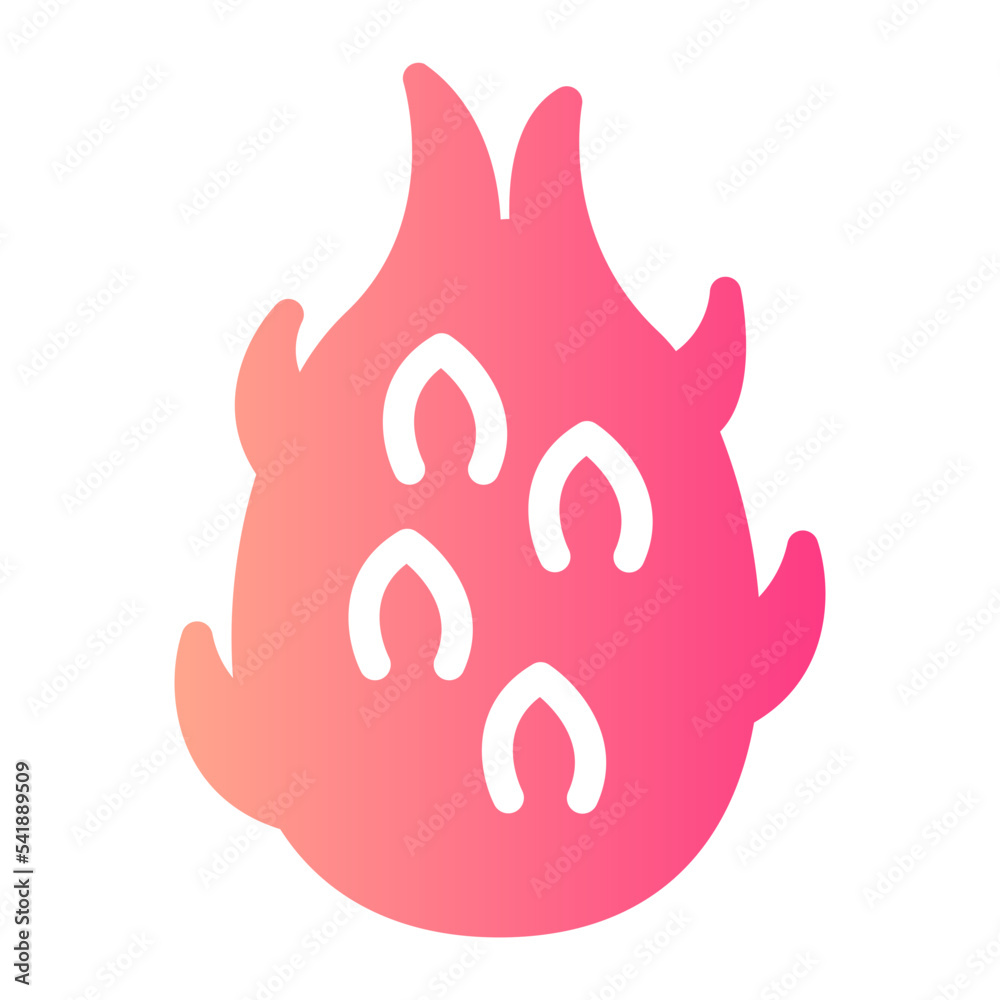 Obraz premium dragon fruit gradient icon