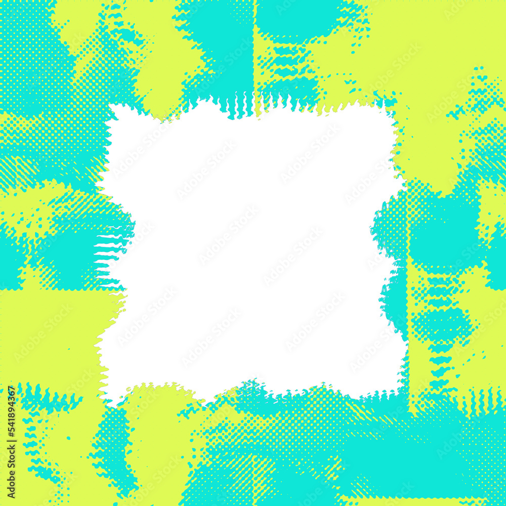 Obraz premium Abstract transparent halftone grunge texture border element.