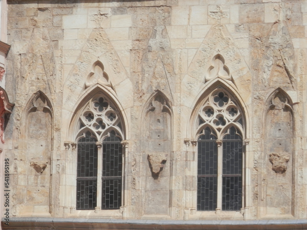 Church windows close-up