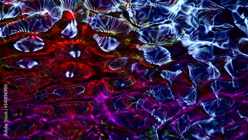 abstract background of neon figures on a black background