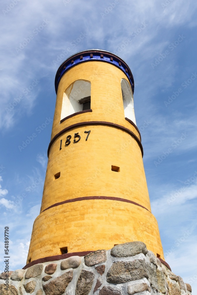 The bell tower of Nordby in Samso island, Denmark