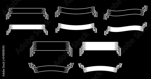 レトロなデザインの横長ラベルセット。