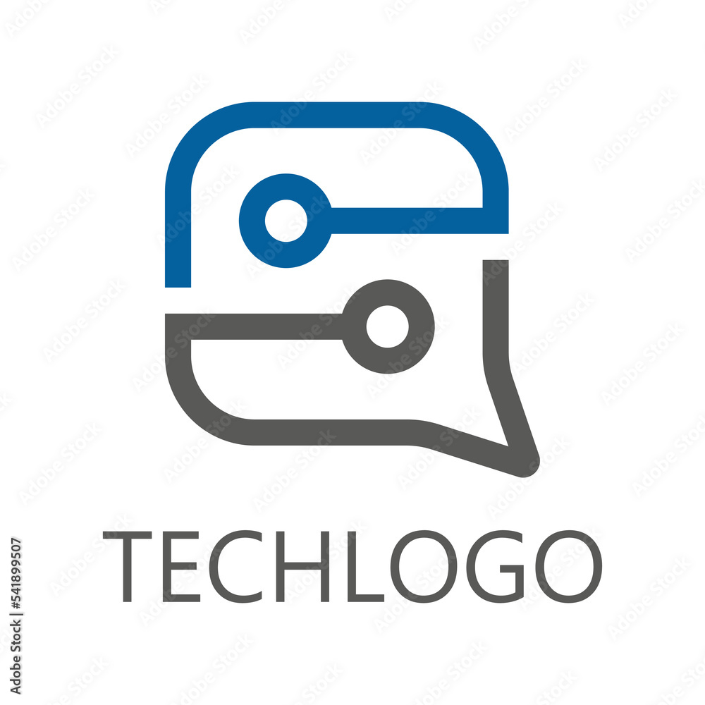 Simple corporate technology futuristic logo Simple corporate technology futuristic logo