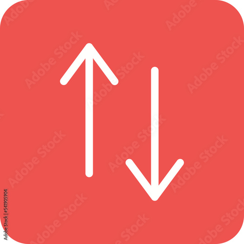 Swap Line Round Corner Background Icon