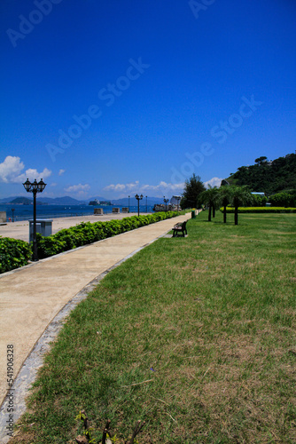 A recreational path under the blue sky © HO