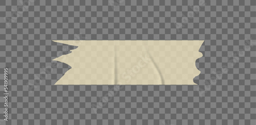 Adhesive tape. Sticky paper strip. Vector realistic scotch tapes