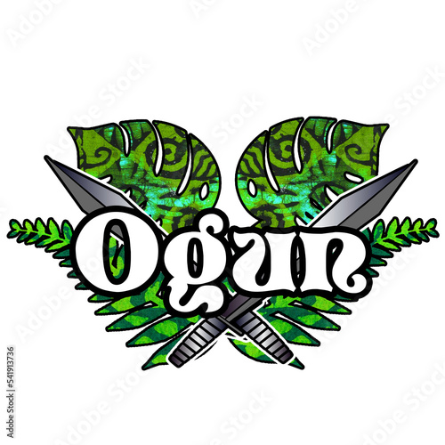 Ogun Palm Fronds Swords
