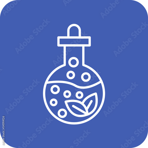 Sauna Line Round Corner Background Icon