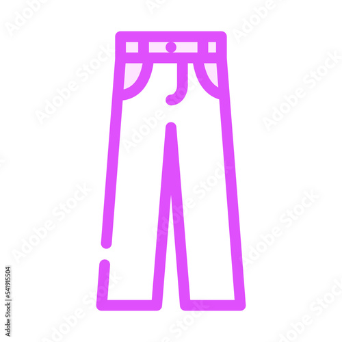 chino pants clothes color icon vector. chino pants clothes sign. isolated symbol illustration