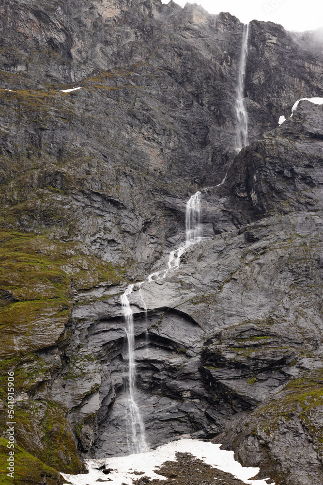 Rocky waterfall, Norway