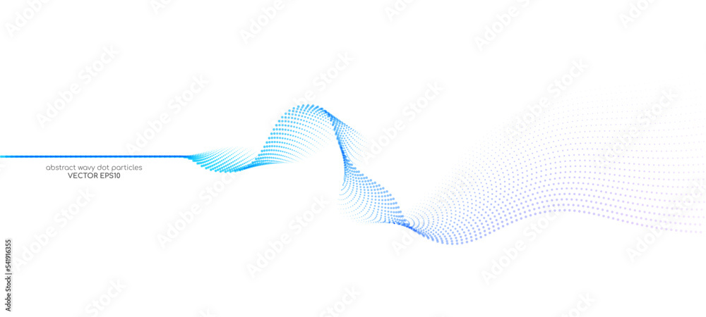 Flowing particles wave pattern colorful gradient blue purple pink ...