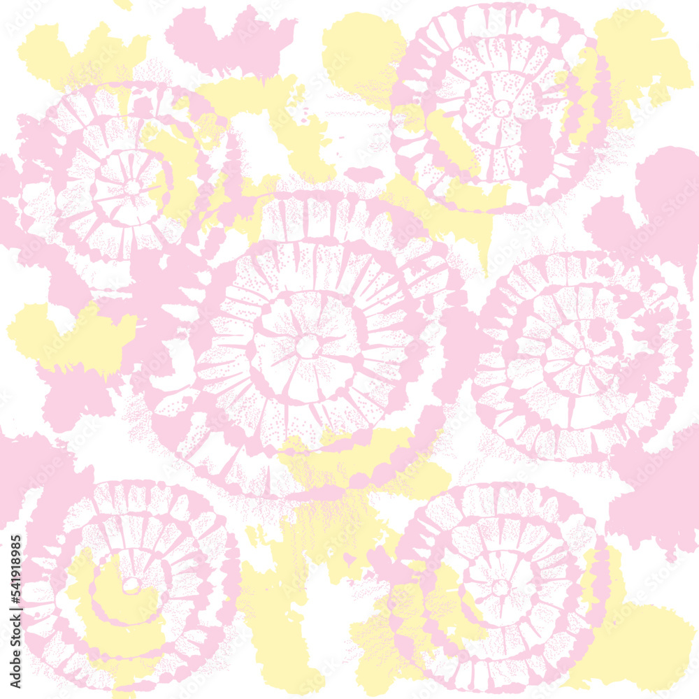pink and yellow color Tie dye shibori pattern, Tie Dye Twist Vector