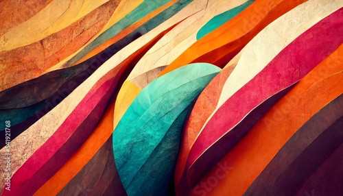 close up of colorful textiles flowing fabric texture