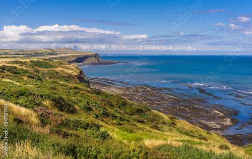 Clveland / North Yorkshire Coastline near Skinningrove. This is part of the Cleveland Way long-distance footpath.