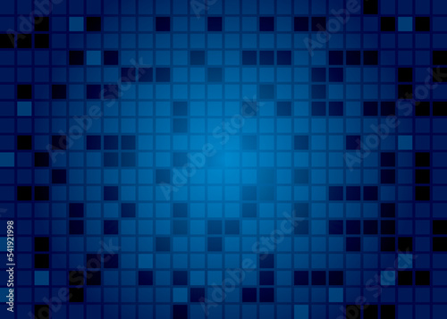 Abstract background technology, blue square background, mosaic texture