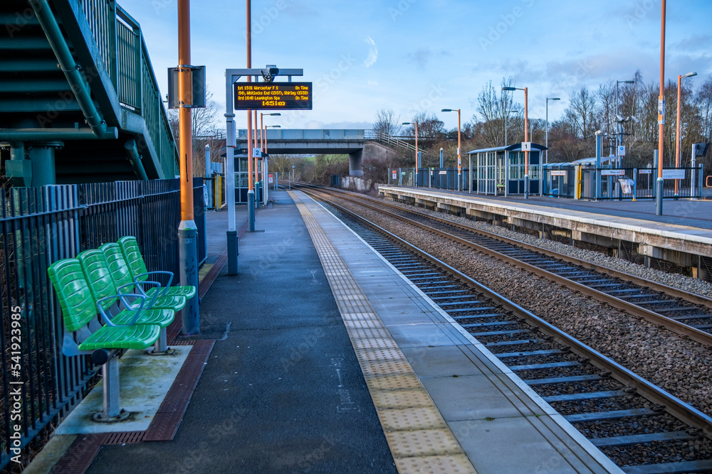 Fototapeta premium Diesel powered suburban railway for commuters England UK
