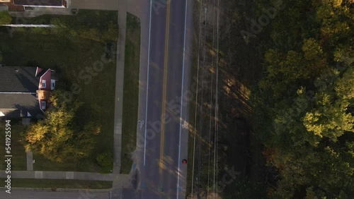 A bird's eye track of Beach Street before construction began. photo