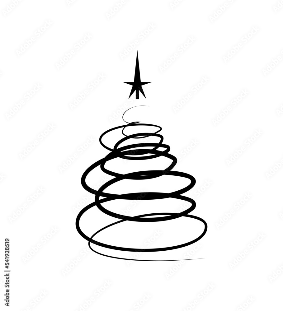 Black christmas trees. Vector object for creating pattern, wallpapers, and decorations. Black christmas trees. Vector object for creating pattern, wallpapers, and decorations.