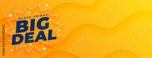 black friday big deal offer banner with text space