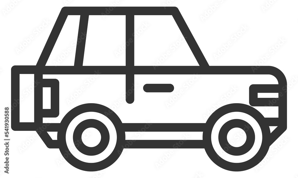 Car black line icon. Driving auto symbol Car black line icon. Driving auto symbol