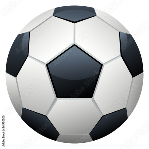 Soccer ball. Realistic football logo. Sport symbol