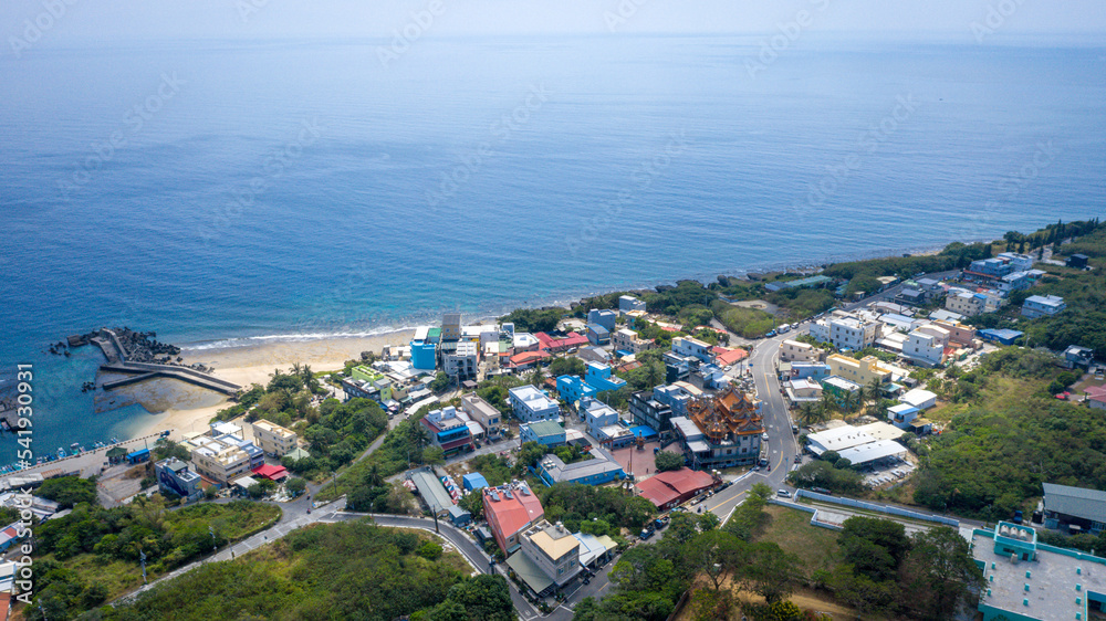 The aerial view of Little Liuqiu