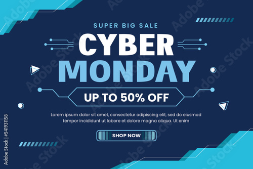 Cyber Monday background design template