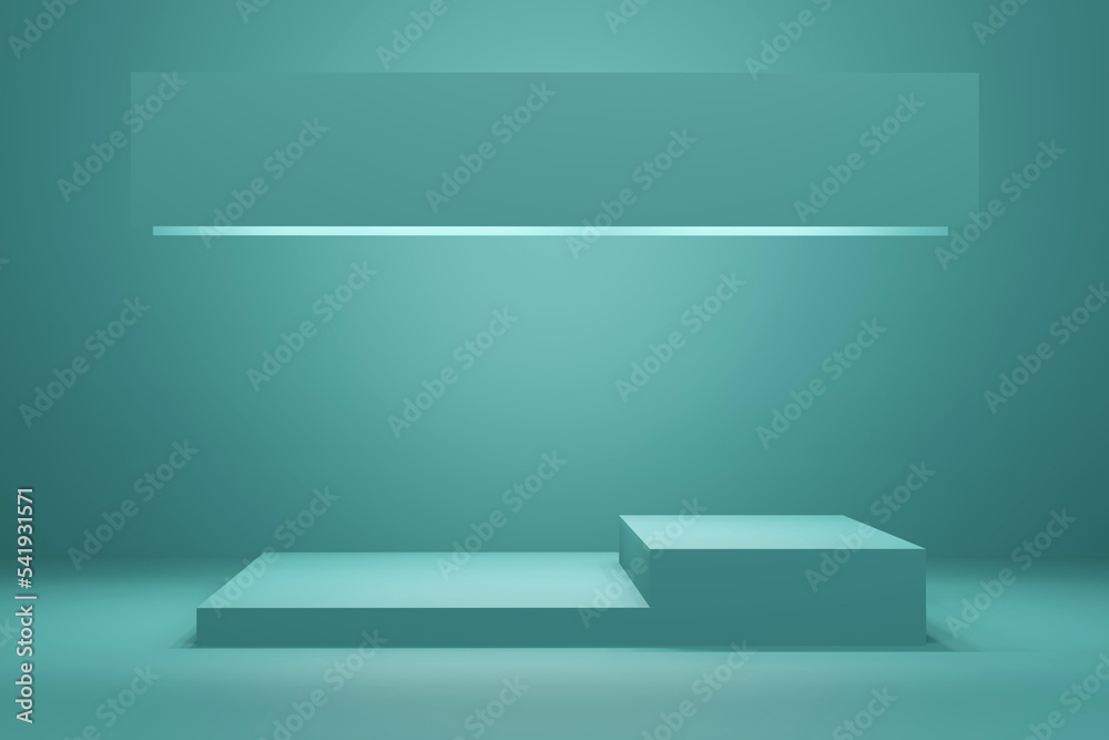 abstract scene for advertising products of cosmetics mint color 3d render abstract scene for advertising products of cosmetics mint color 3d render