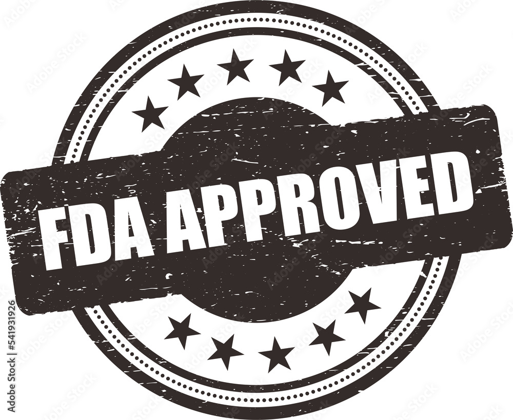 FDA approved stamp, FDA Approved Food and Drug Administration icon ...