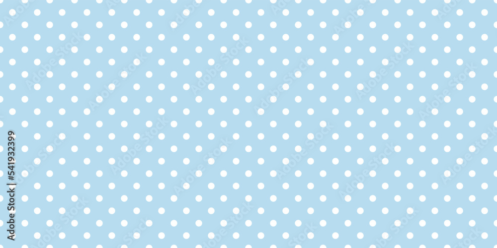 baby blue polka dots seamless patterrn vector - obrazy, fototapety, plakaty 