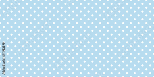 baby blue polka dots seamless patterrn vector photo