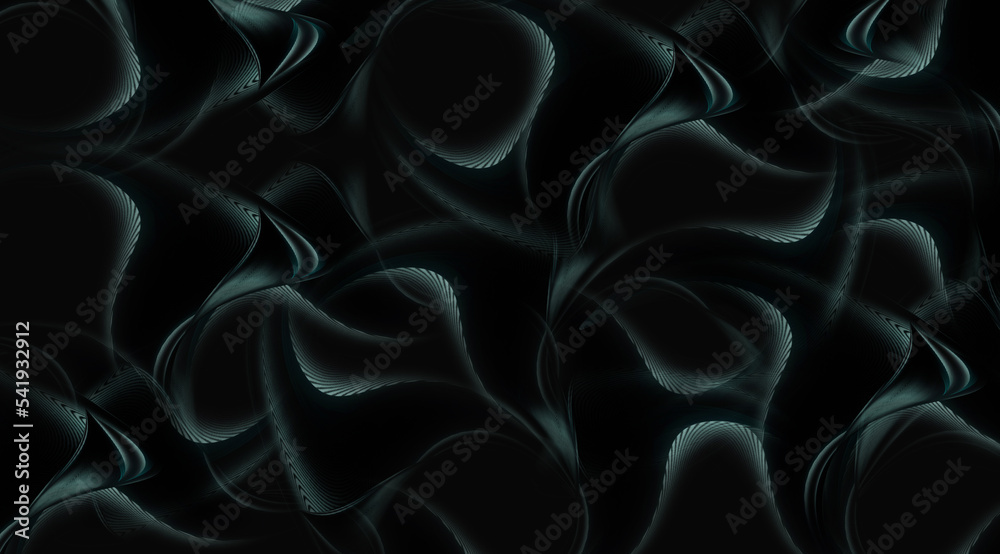 Obraz premium Floral silhouette in digital art